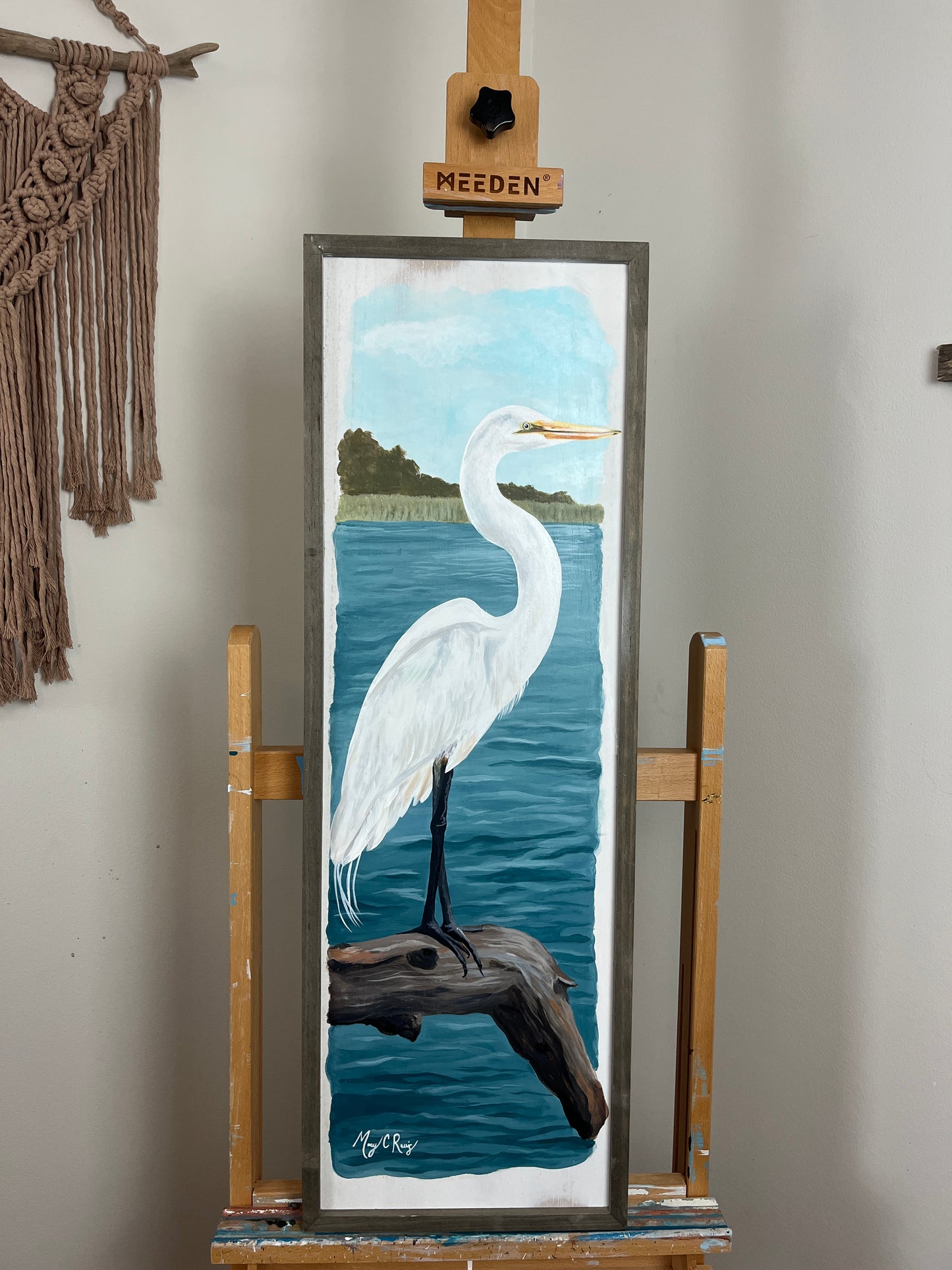 “ Silent Beauty” Original acrylic Painting by Macey C Rewis