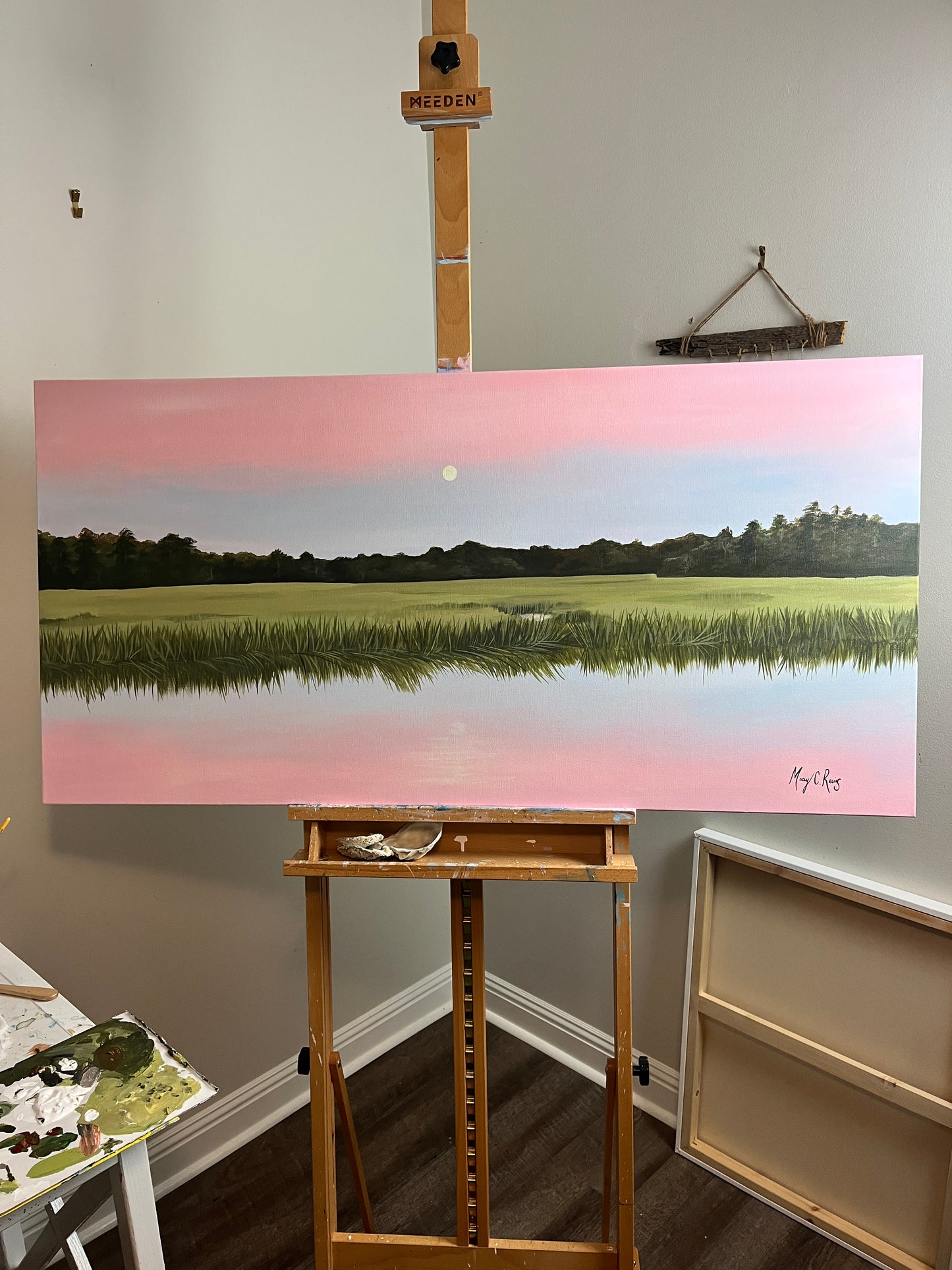 Whispers of the Tide, Original Acrylic on Canvas, 24x48