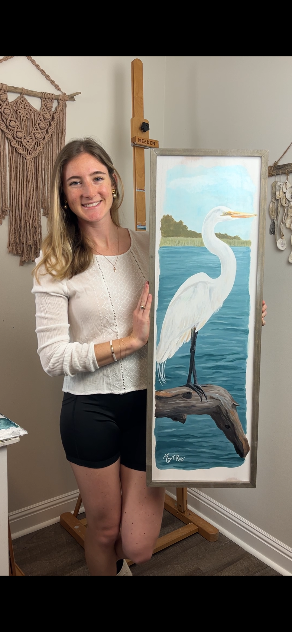 “ Silent Beauty” Original acrylic Painting by Macey C Rewis
