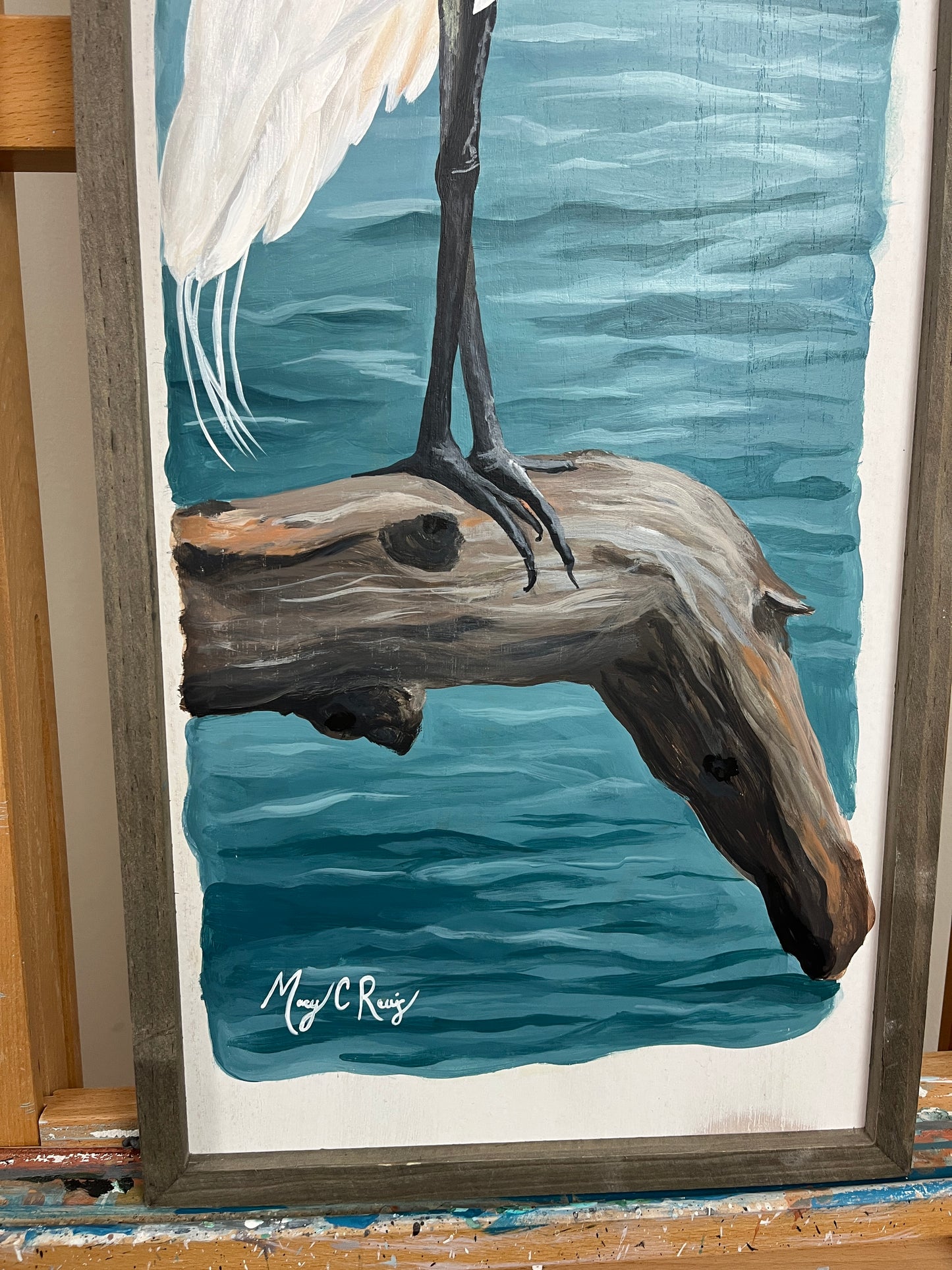 “ Silent Beauty” Original acrylic Painting by Macey C Rewis