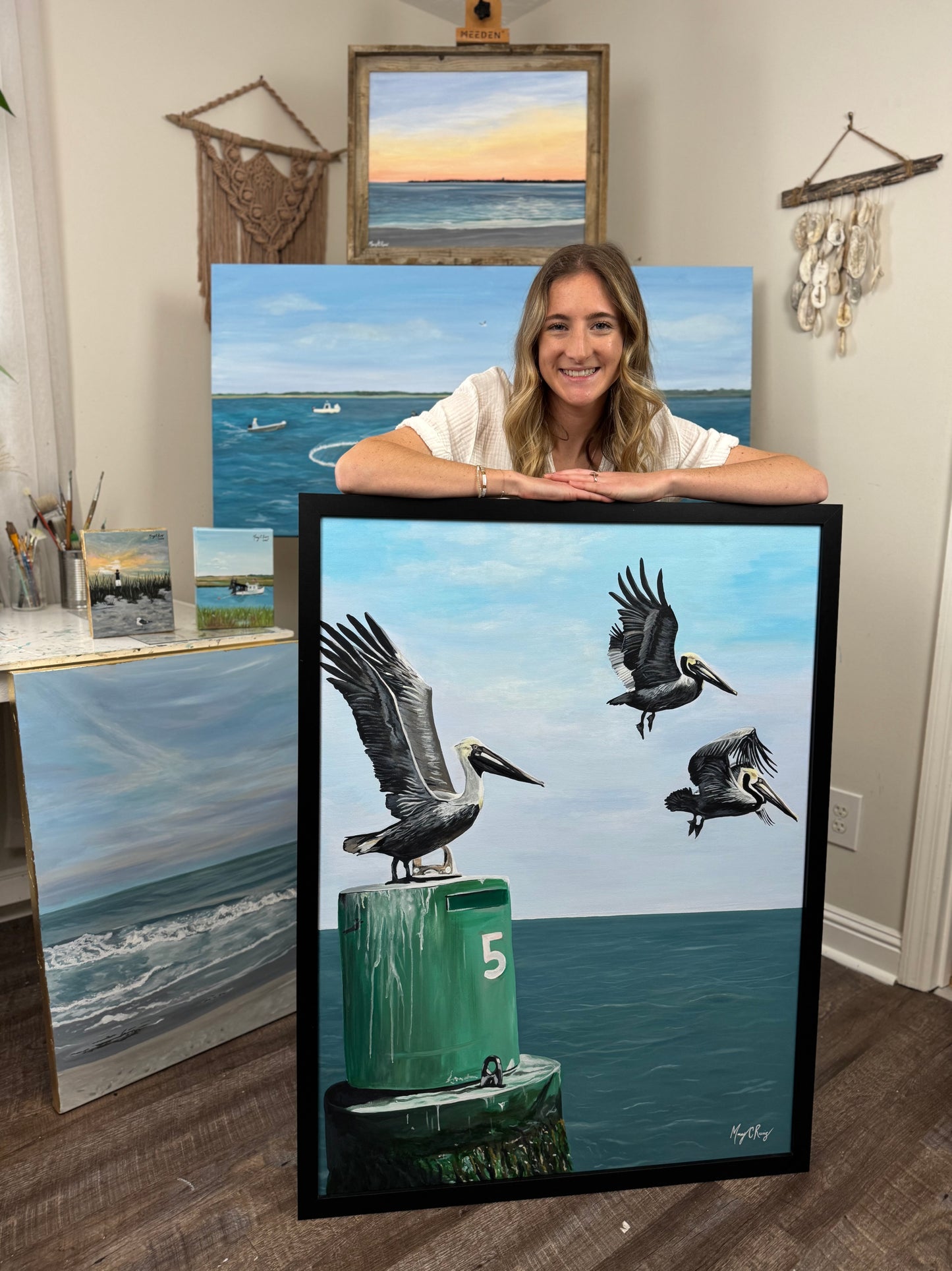 Intuition, Original Acrylic on Canvas, Framed 30x40