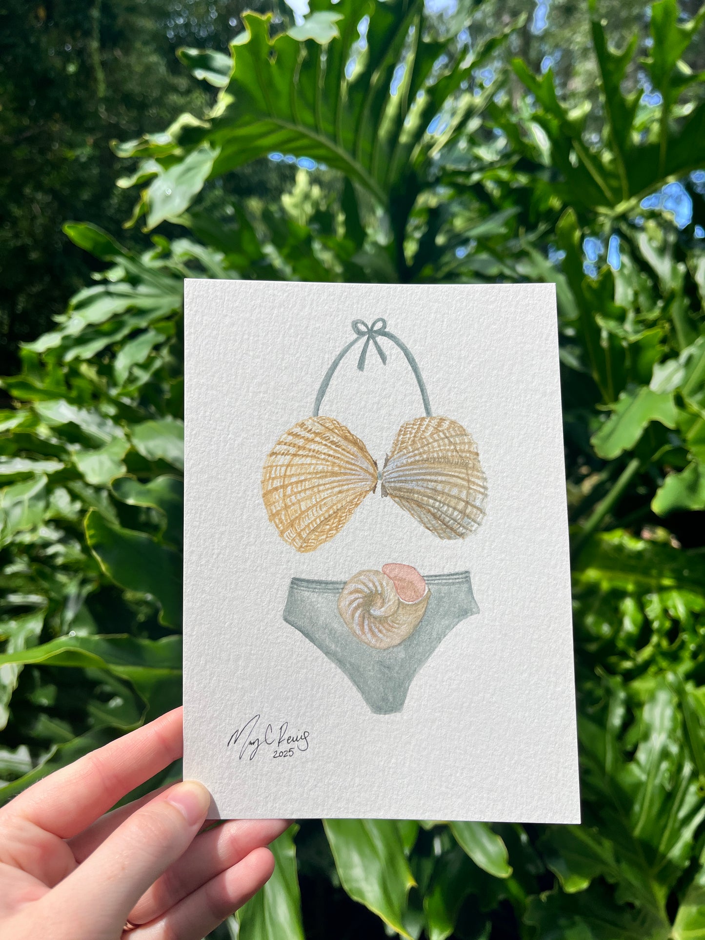“Shelled Beauty” Original Watercolor on Paper