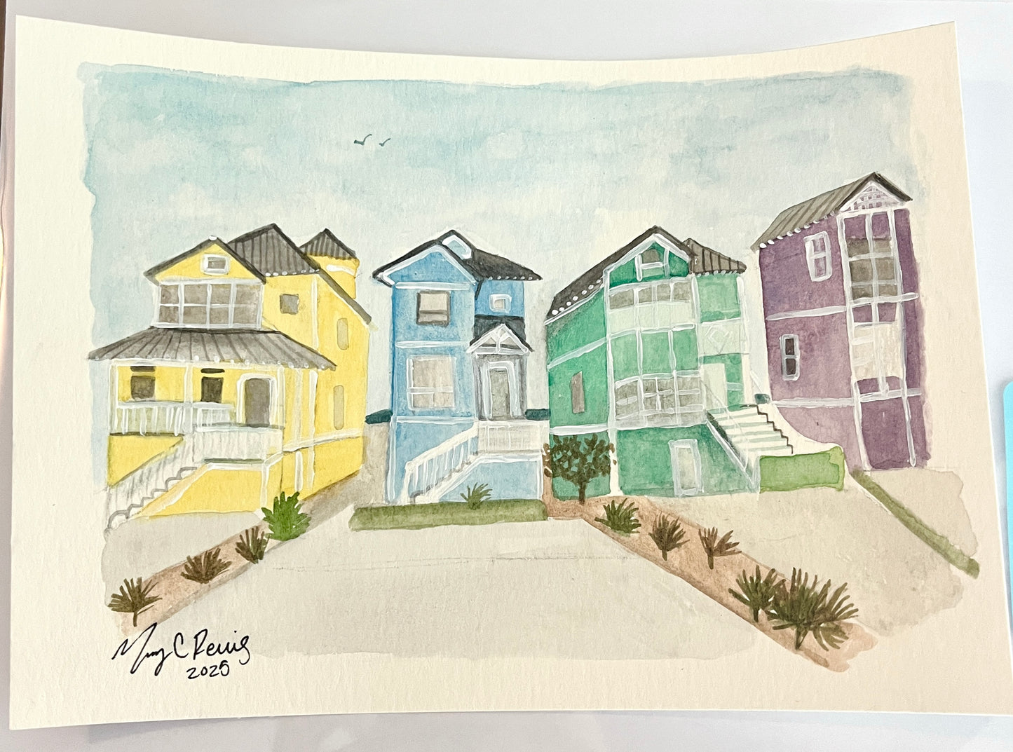 “Vibrant Stay” Original Watercolor on Paper