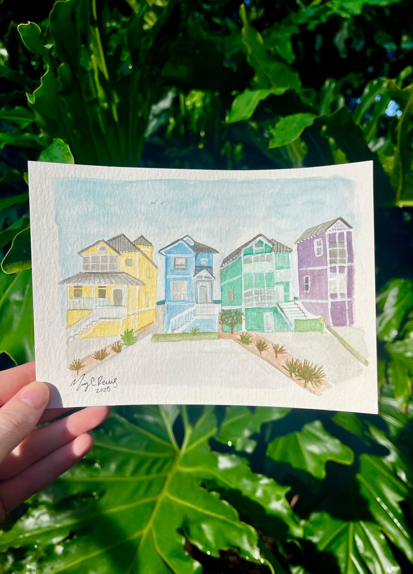 “Vibrant Stay” Original Watercolor on Paper