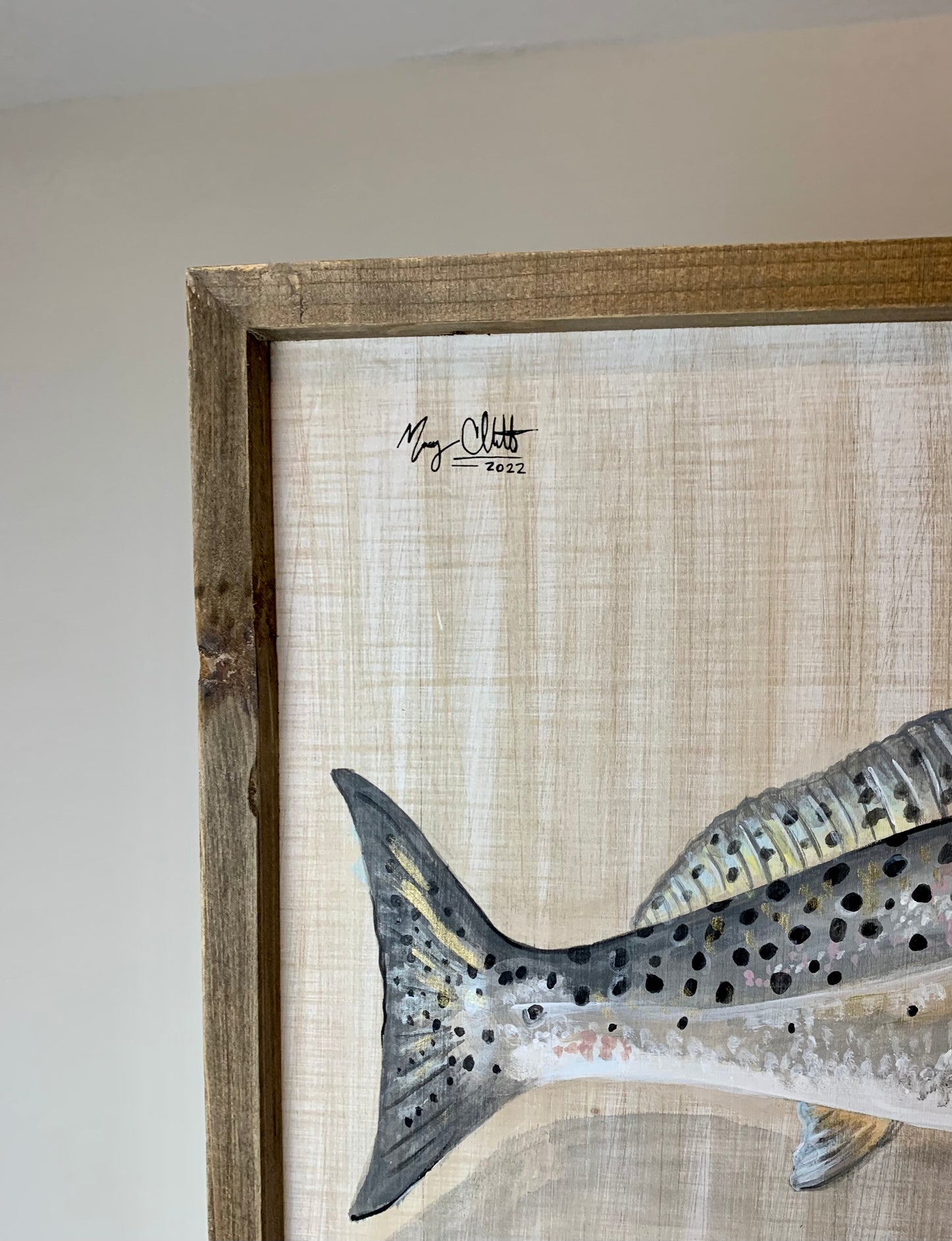 ” Speckled Trout” Original acrylic Painting by Macey Cliatt