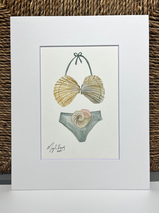 “Shelled Beauty” Original Watercolor on Paper