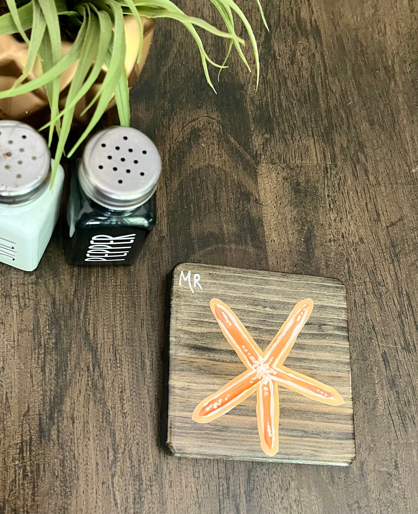 Original Starfish Coasters, Sealed with epoxy