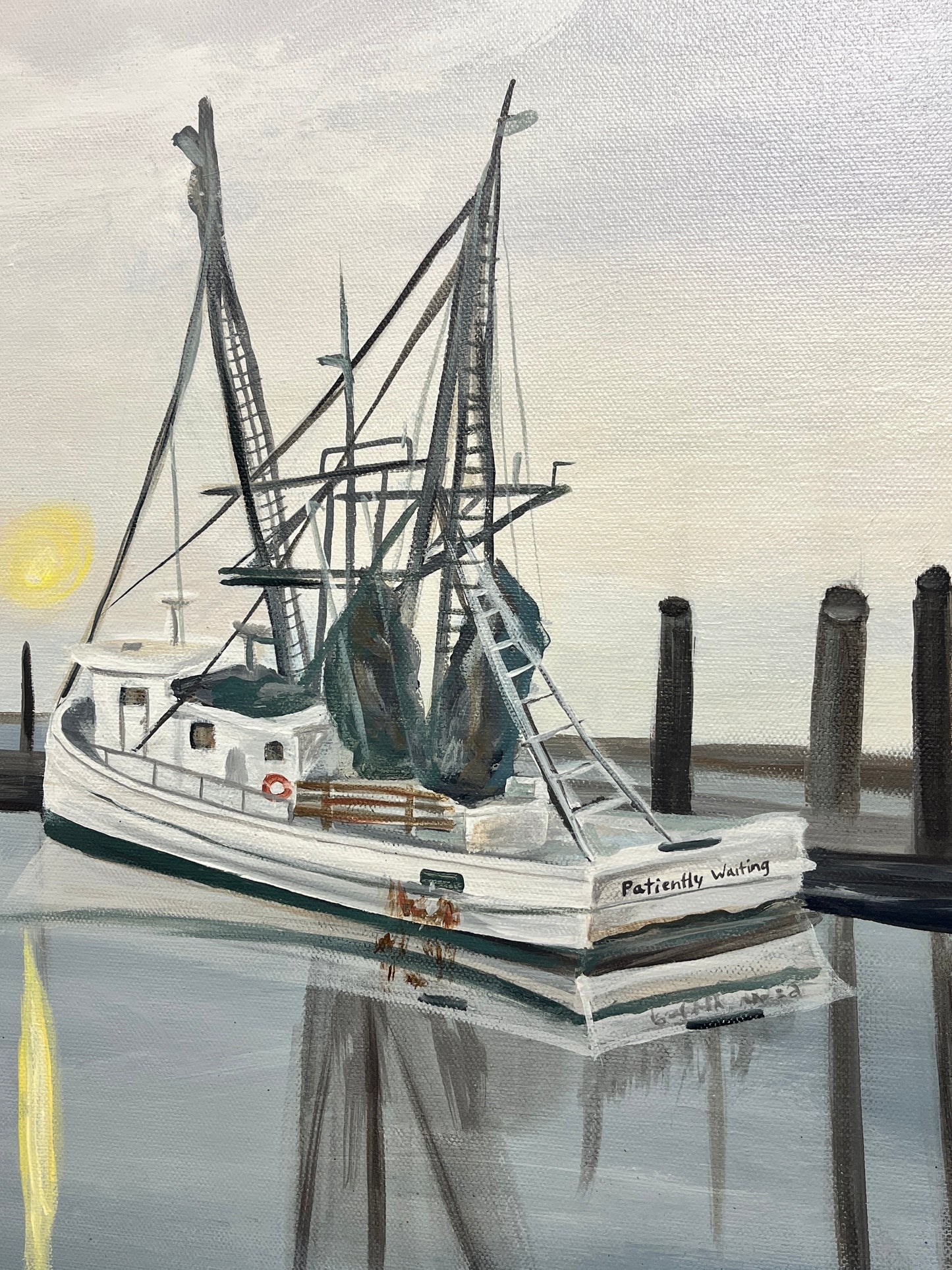 “Patiently Waiting” 24x36 Acrylic