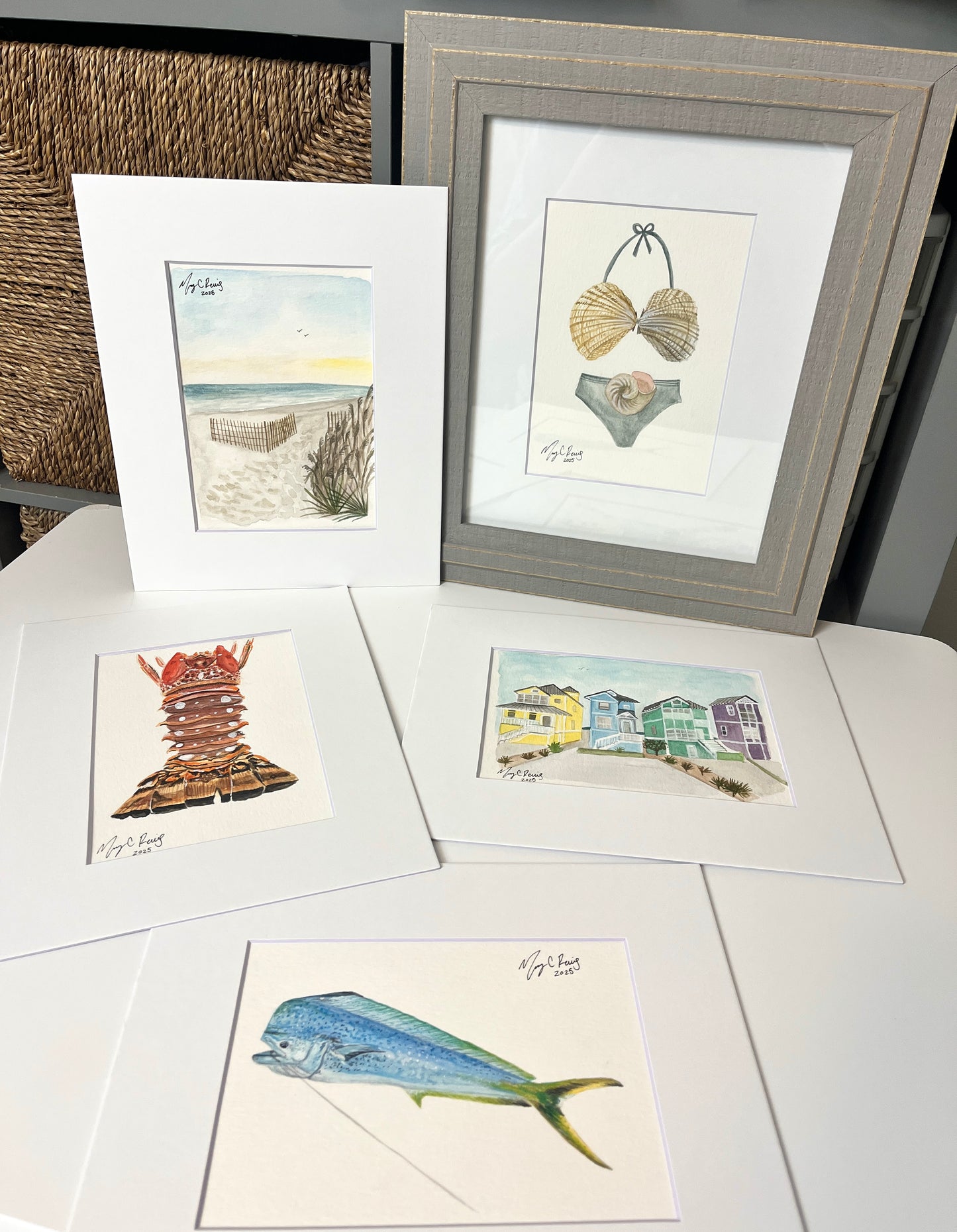 “Summer Trophy ” Original Watercolor on Paper