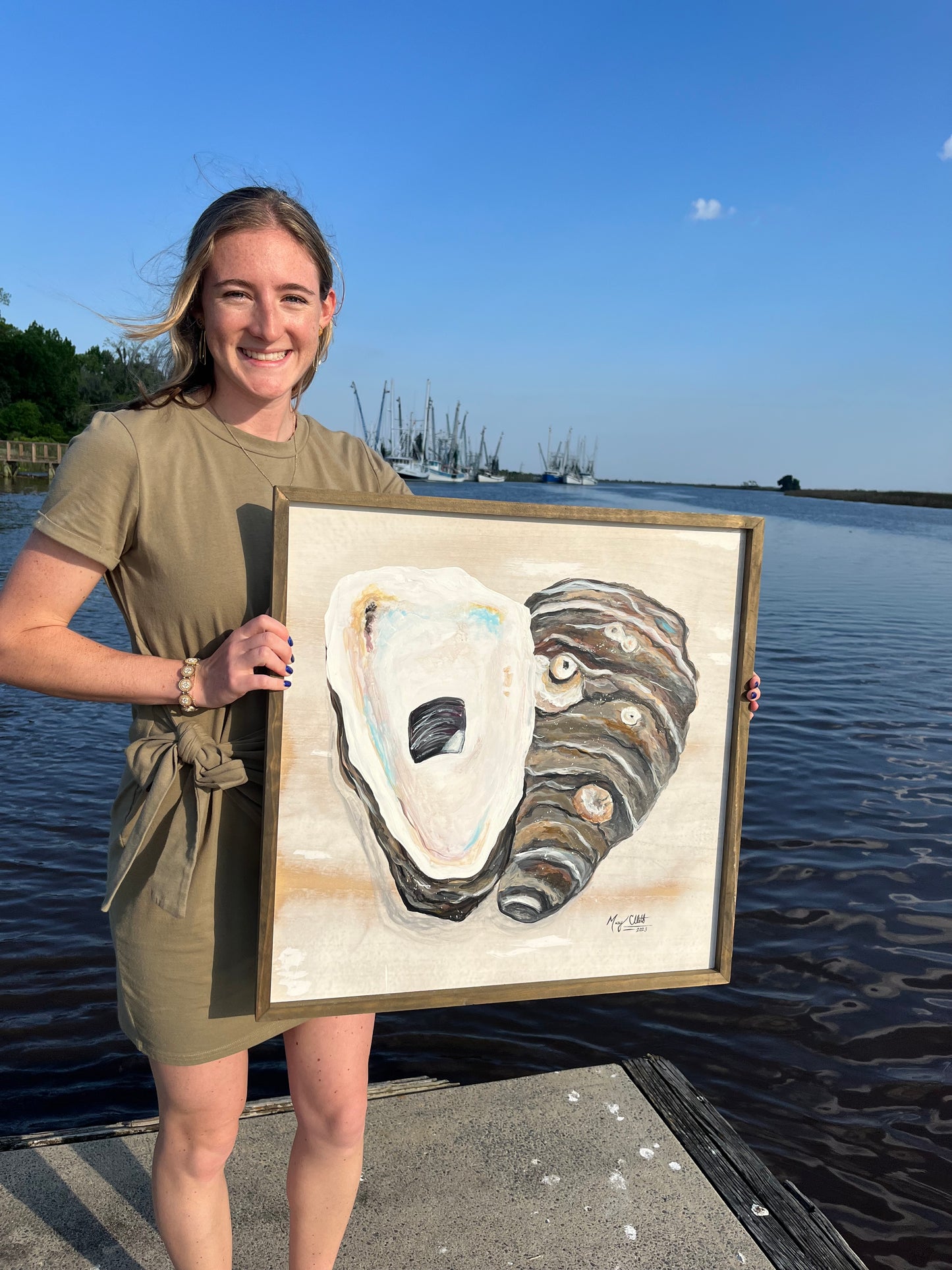 "Shoreline Treasure” Original Painting by Macey Cliatt Rewis