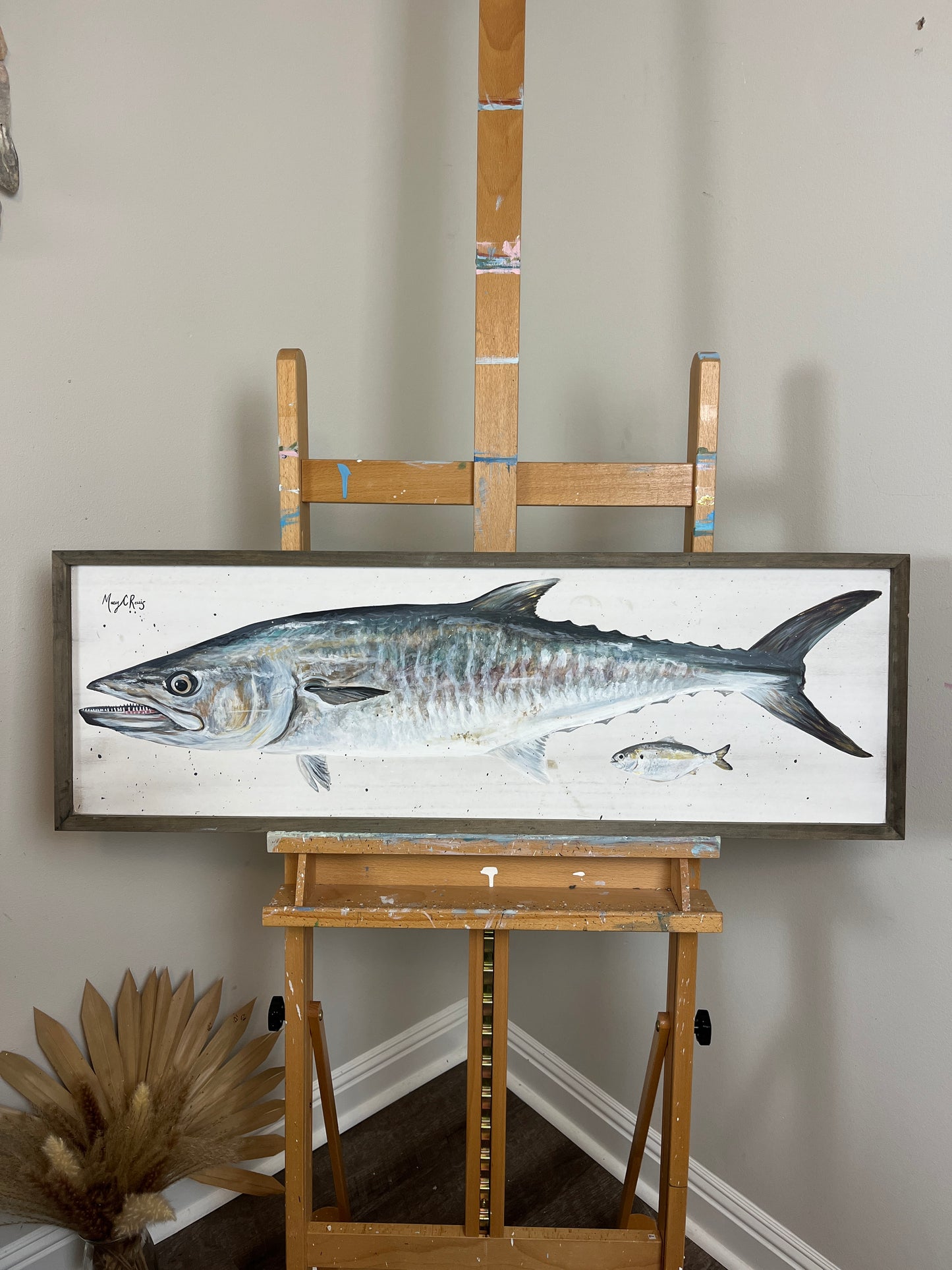 “Mr. King” 12x36 Acrylic on wood