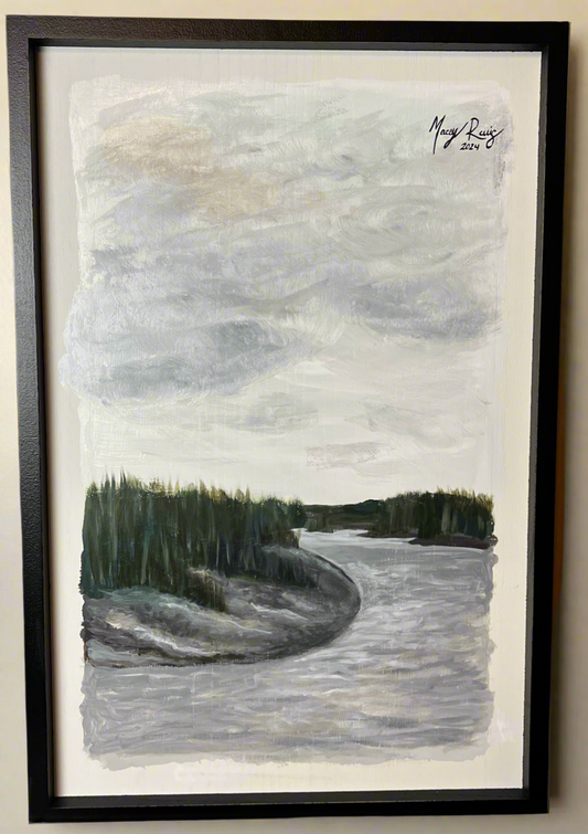 “Mystic Marsh” Original Acrylic on Wood Painting by Macey Cliatt Rewis