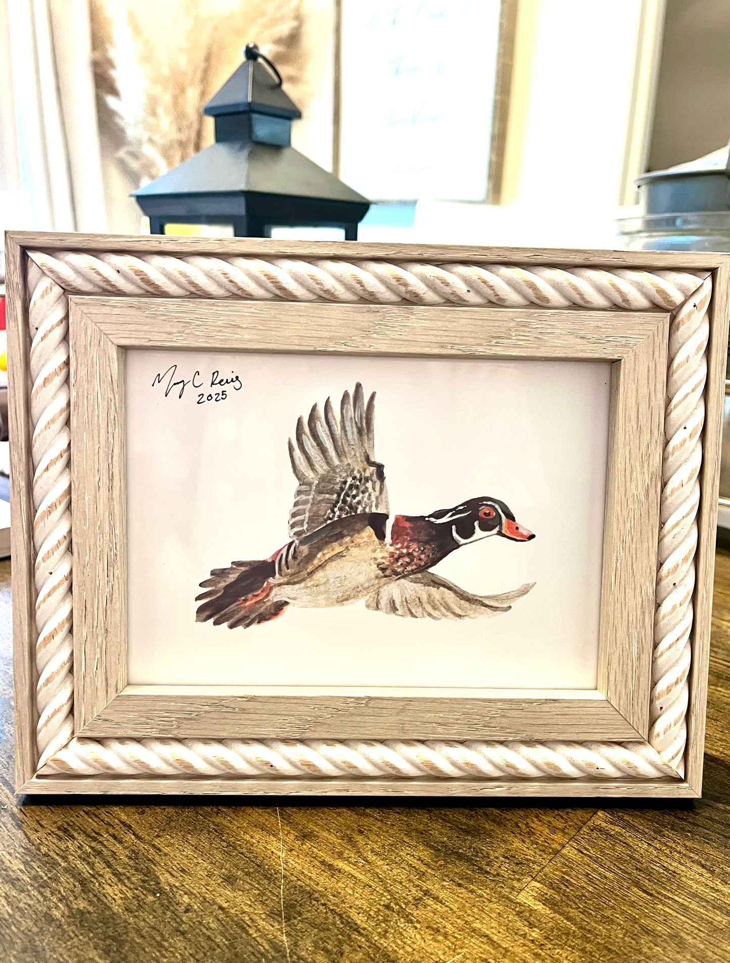 “Incoming Wood Duck” Framed 5 x7 Print