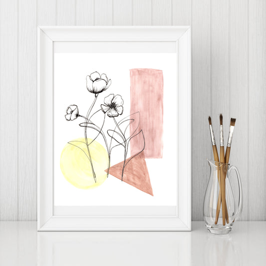 "Gracefulness" Watercolor Print by Macey Cliatt Rewis