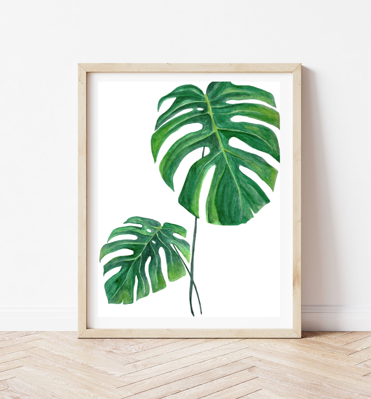 "Monstera Plant" Watercolor Print by Macey Rewis