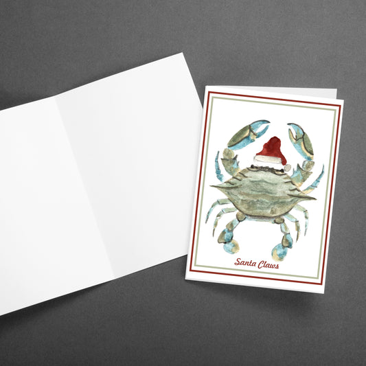 “Santa Claws” Note Card Set with Envelopes, Stationary, Accessories