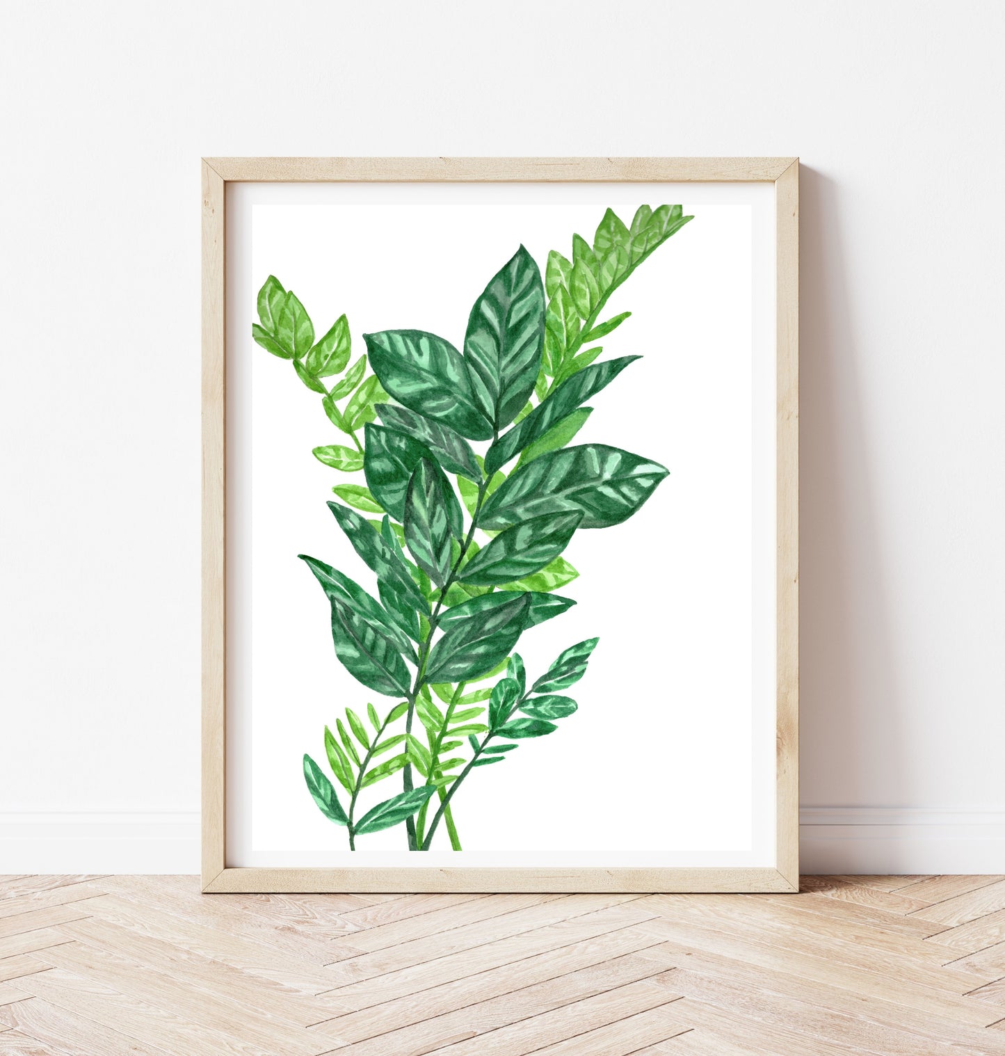 "ZZ Plant" Watercolor Print by Macey Rewis