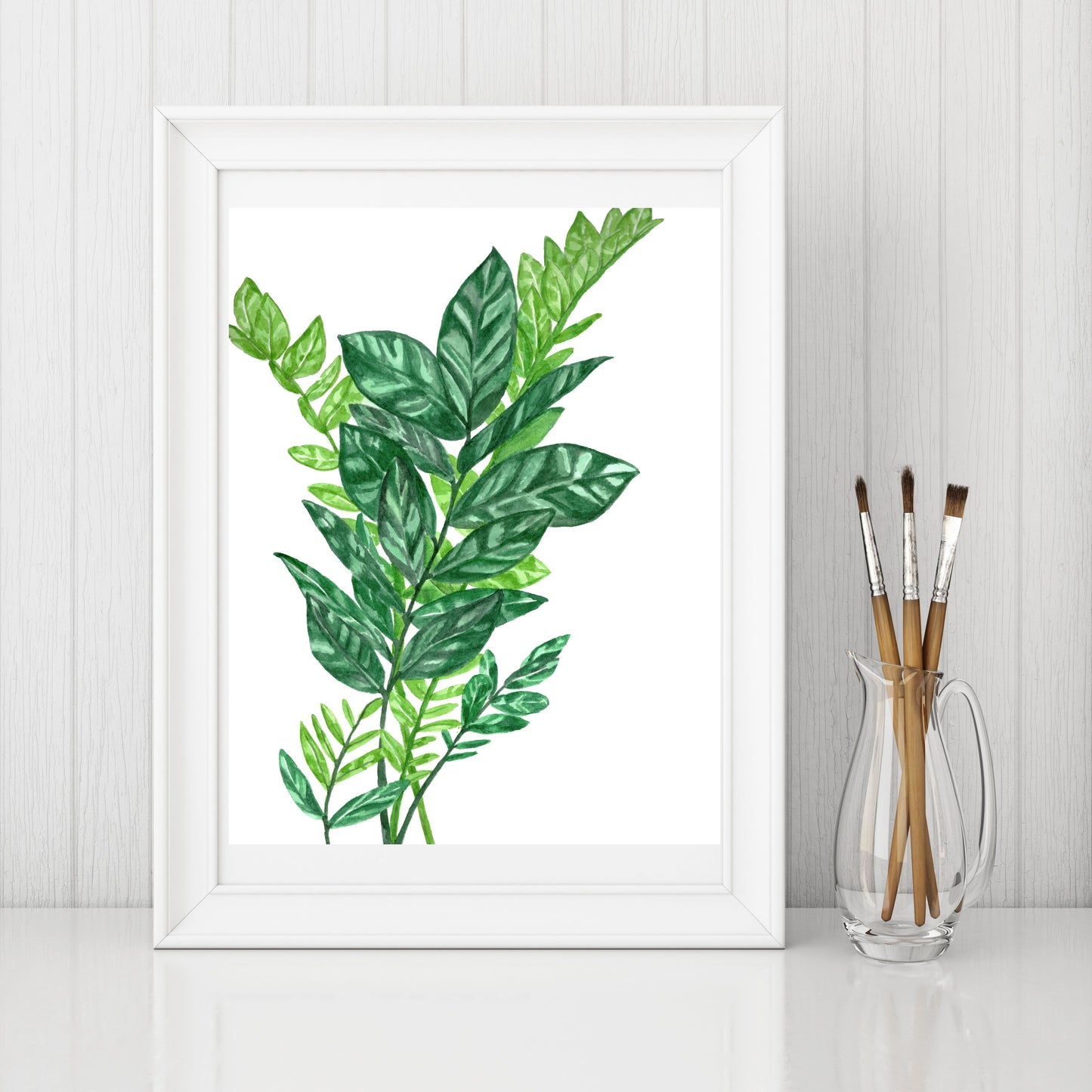 "ZZ Plant" Watercolor Print by Macey Rewis