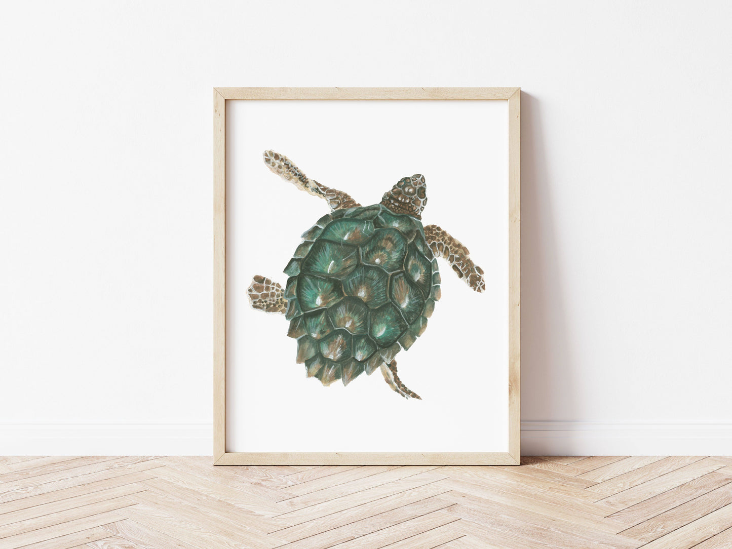 "Tybee Turtle" Watercolor Print by Macey Cliatt