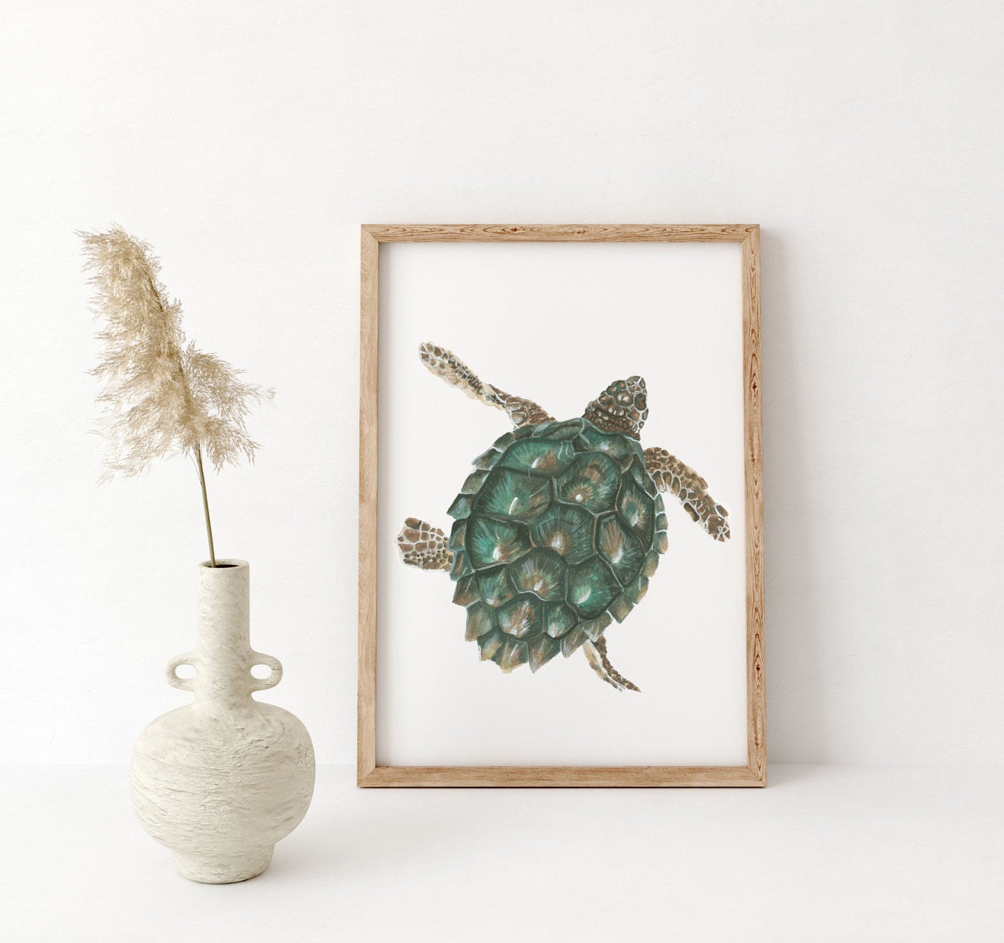 "Tybee Turtle" Watercolor Print by Macey Cliatt