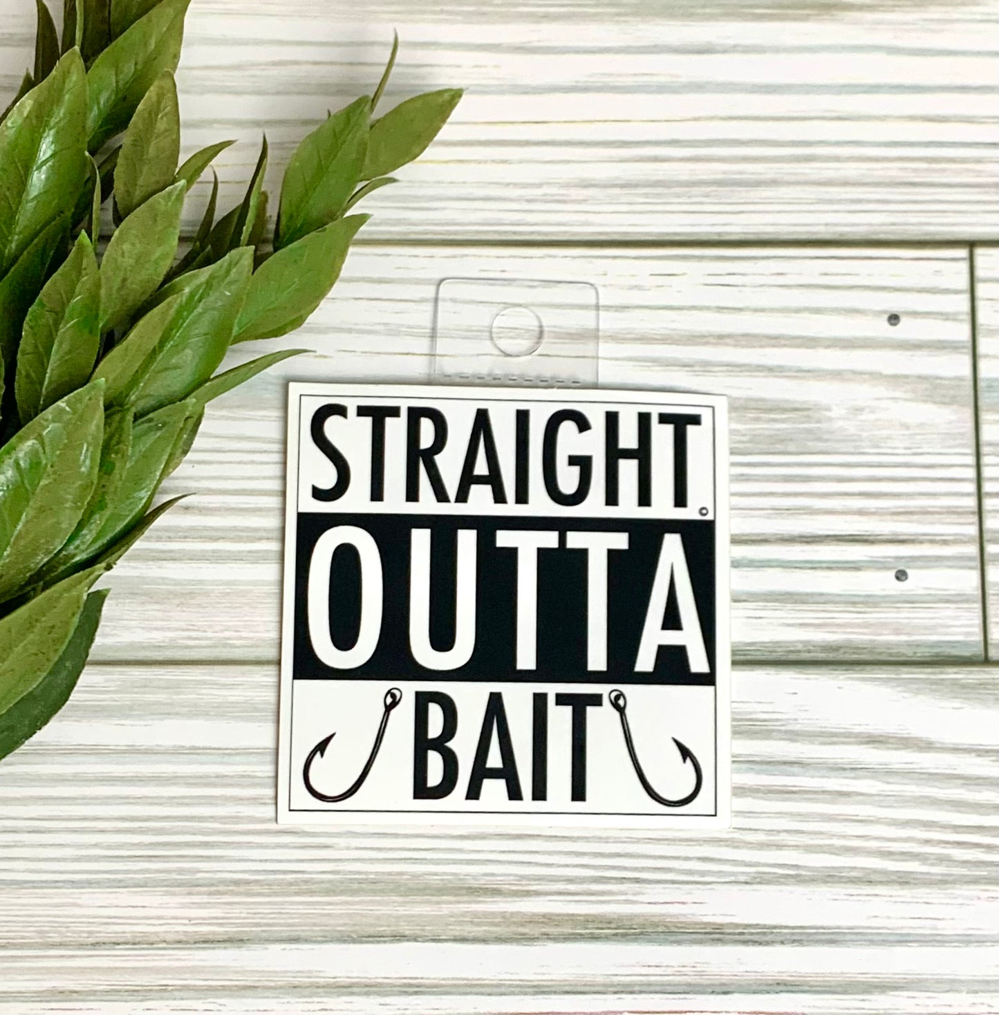 Straight Outta Bait Fishing Sticker, Accessories