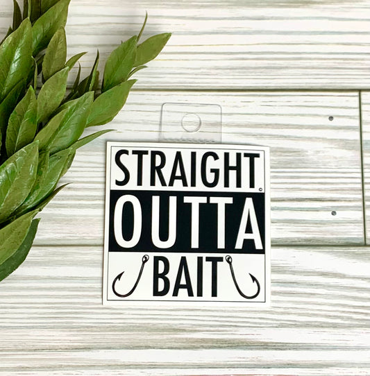 Straight Outta Bait Fishing Sticker, Accessories