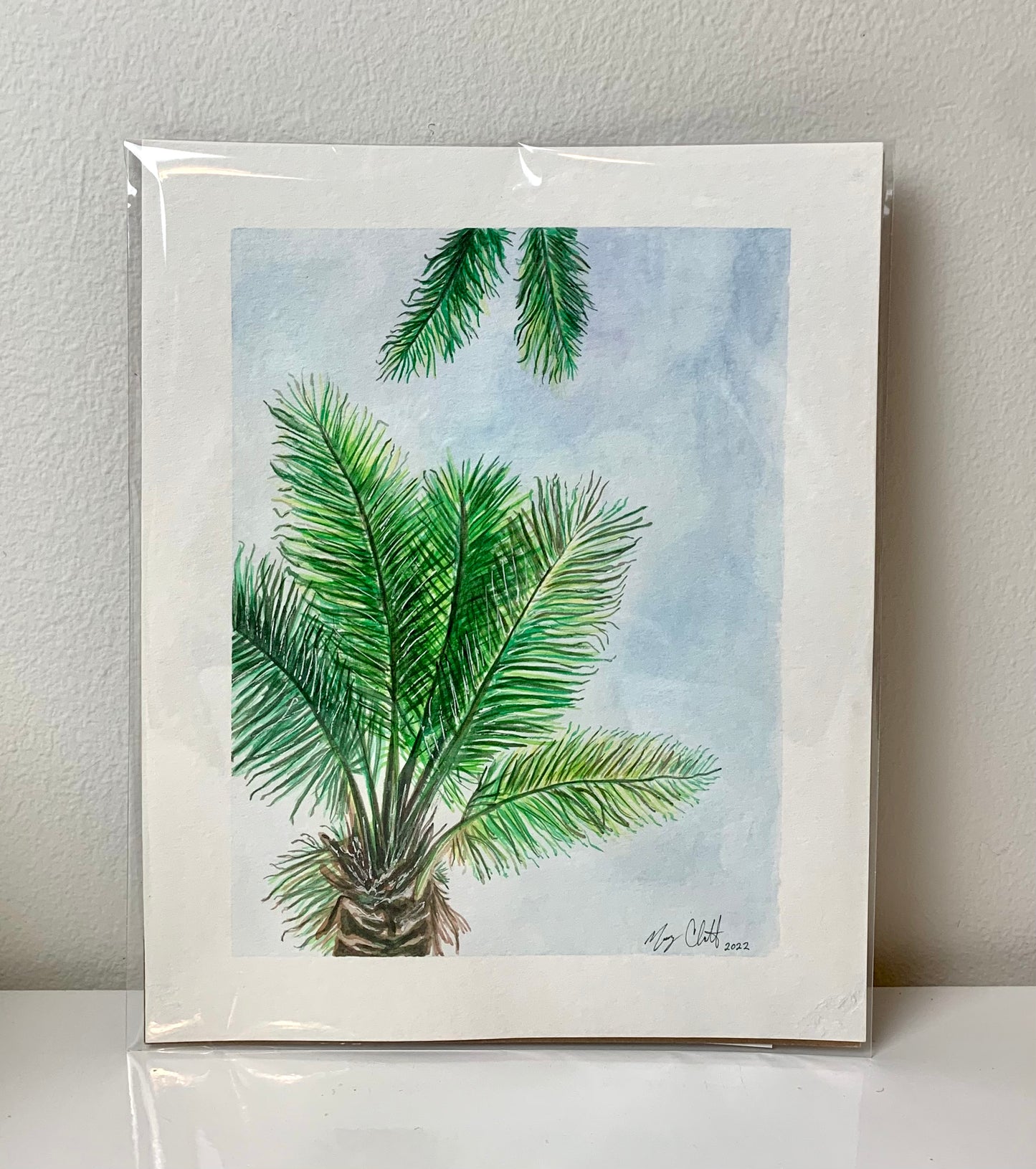 “Watercolor Palms” Original Watercolor Painting by Macey Cliatt