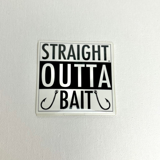 Straight Outta Bait Fishing Sticker, Accessories