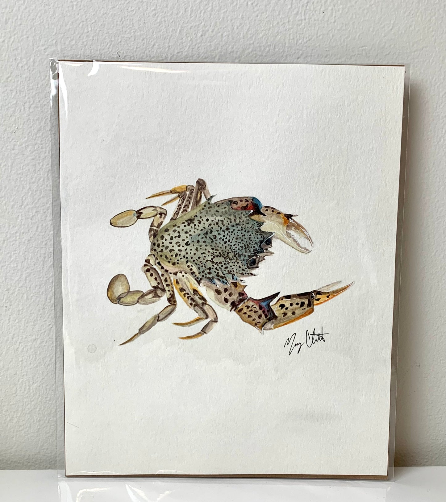 “Speckled Crab Pt. 2” Original Watercolor Painting by Macey Cliatt