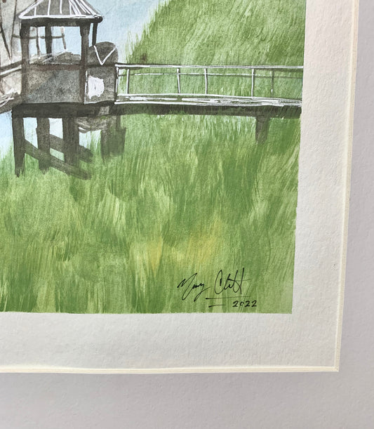 “Sail Marina” Original Watercolor Painting on paper by Macey Cliatt