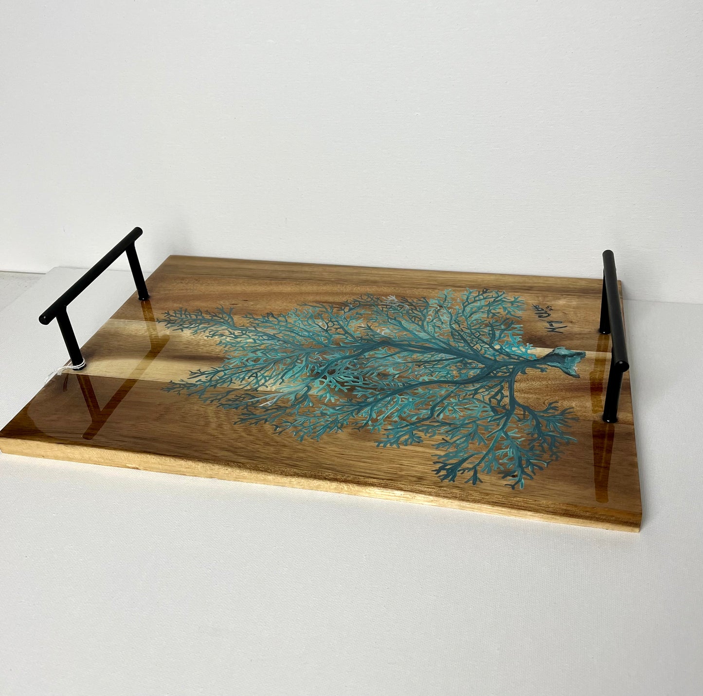 Hand Painted Wood Serving Board,by Macey Cliatt