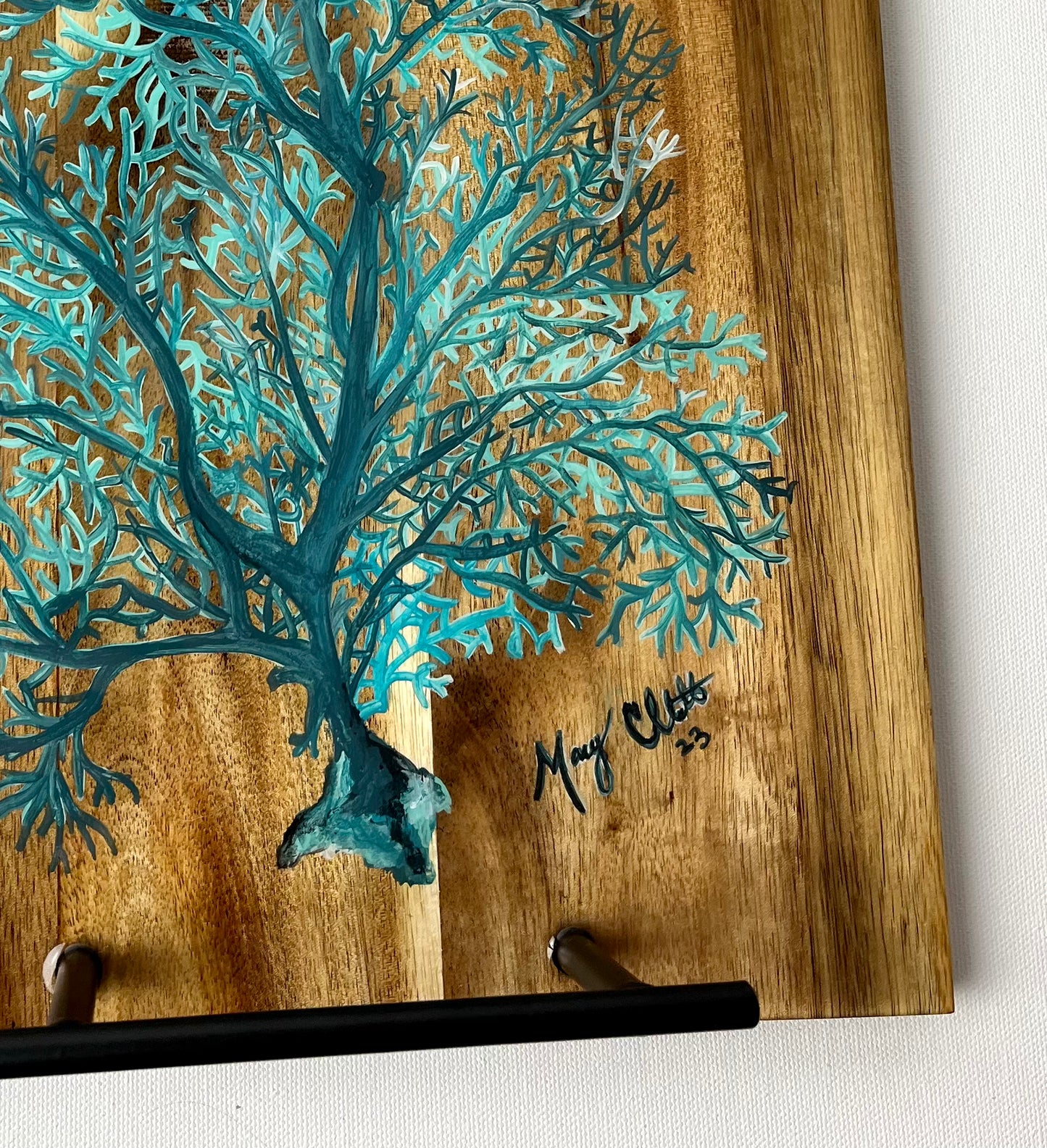 Hand Painted Wood Serving Board,by Macey Cliatt