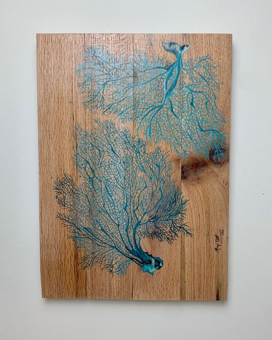 “Fan Coral” Original Acrylic Painting by Macey Cliatt
